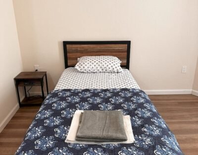 Monthly room rental in a house, attached bath.